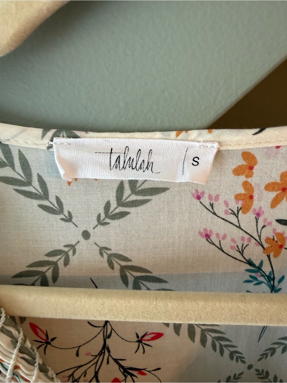 TALULAH Cream Floral Tiered Tunic Blouse - Picture 4 of 6